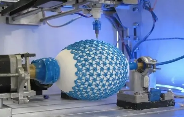 Silicone 3D printing machine used for manufacturing flexible silicone parts.