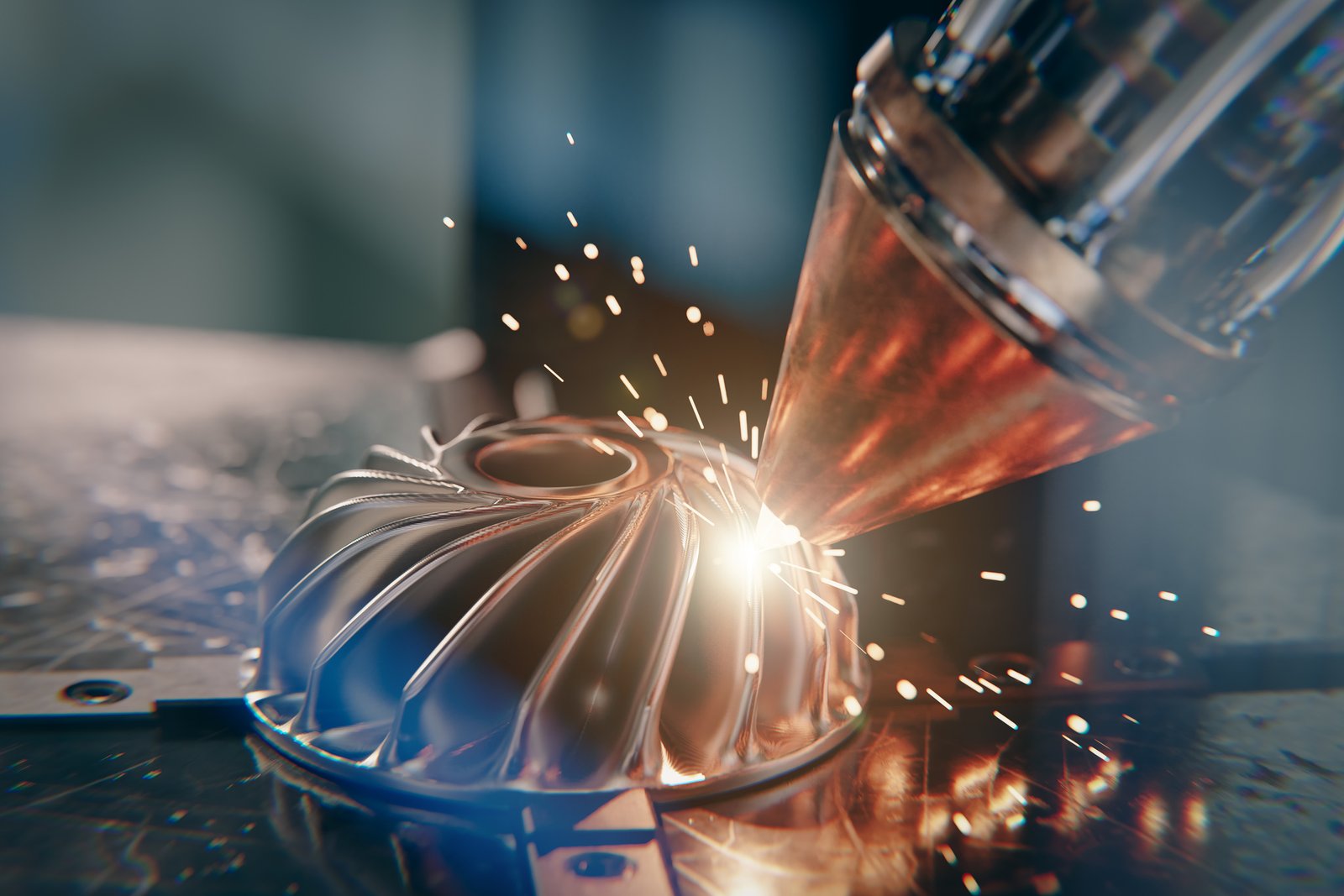 Assorted precision metal fabricated parts with anodized finishes.